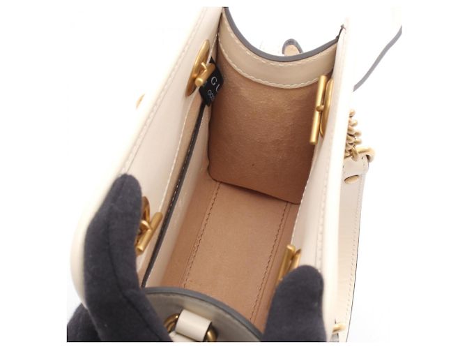 Borsa Gucci GG Marmont Bianco - vista 3