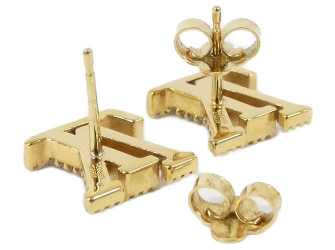 LV Iconic Strass Ohrringe von Louis Vuitton Golden - Ansicht 3