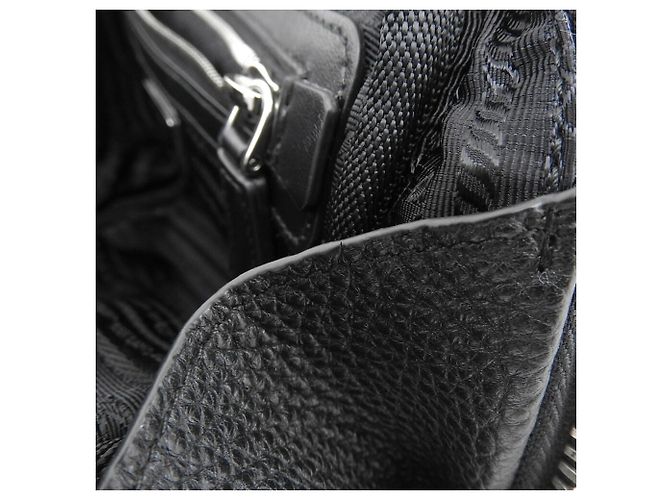 Borsa a tracolla Prada Vitello Daino Nero - vista 7
