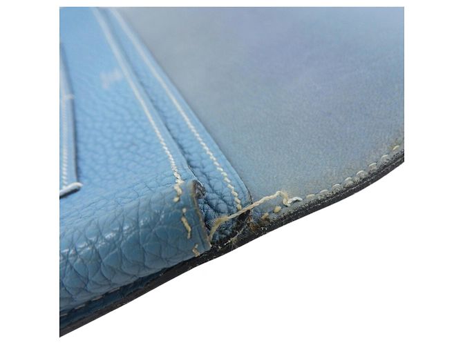 Cartera Larga Dogon GM de Hermès Azul - vista 7
