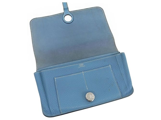 Cartera Larga Dogon GM de Hermès Azul - vista 8
