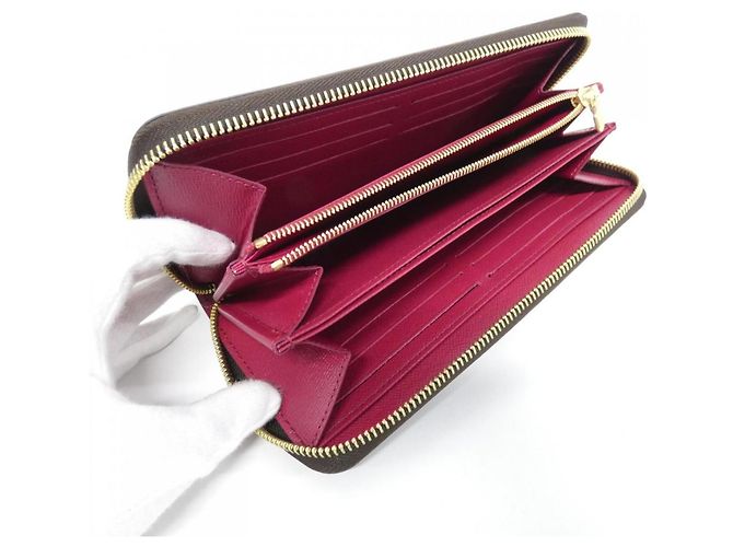 Cartera Zippy Monogram Louis Vuitton M41895 Castaño Fucsia - vista 7