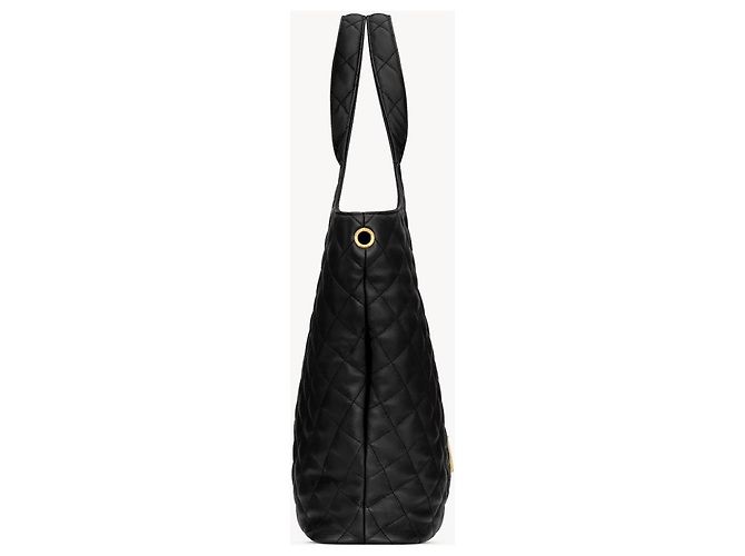 Saint Laurent BOLSA DE COMPRAS MAXI ICARE EM COURO DE CORDERO QUILTED Preto - vista 5