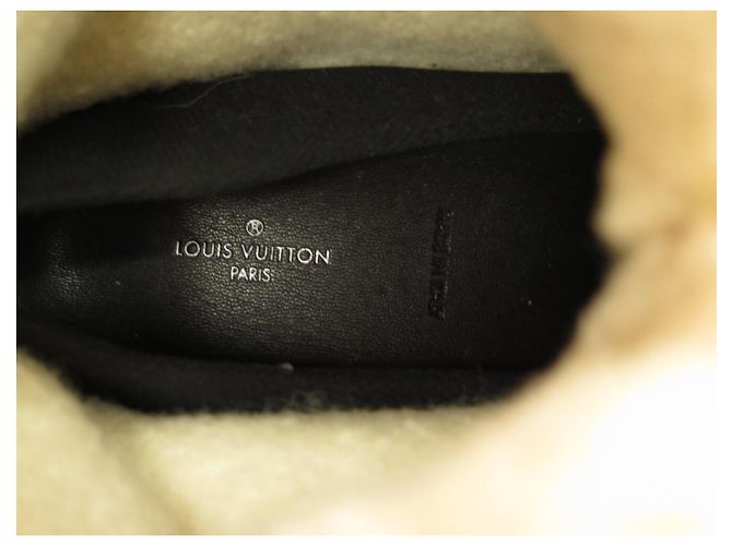 Stivaletti Louis Vuitton Suede Marrone Monogramma Shearling Cammello - vista 7