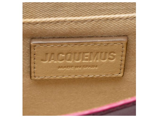 Borsa a spalla Le Riviera in pelle con stampa coccodrillo di Jacquemus Rosa - vista 7