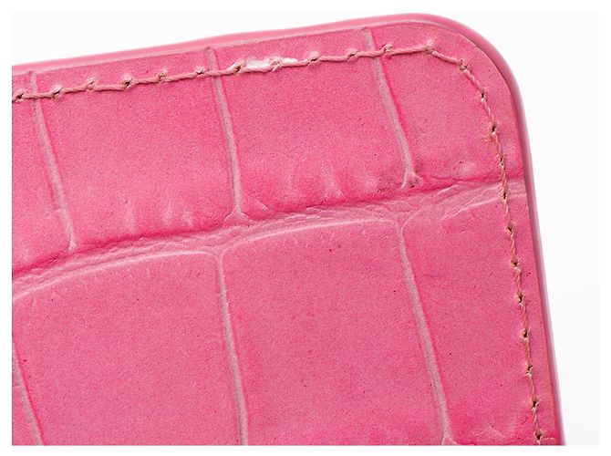 Borsa a spalla Le Riviera in pelle con stampa coccodrillo di Jacquemus Rosa - vista 9