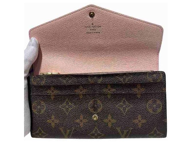 Portafoglio Lungo Monogramma Sarah di Louis Vuitton Rosa - vista 3