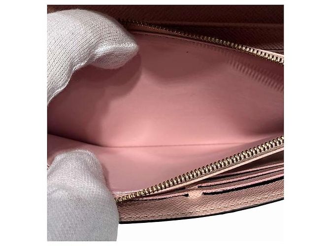 Portafoglio Lungo Monogramma Sarah di Louis Vuitton Rosa - vista 6