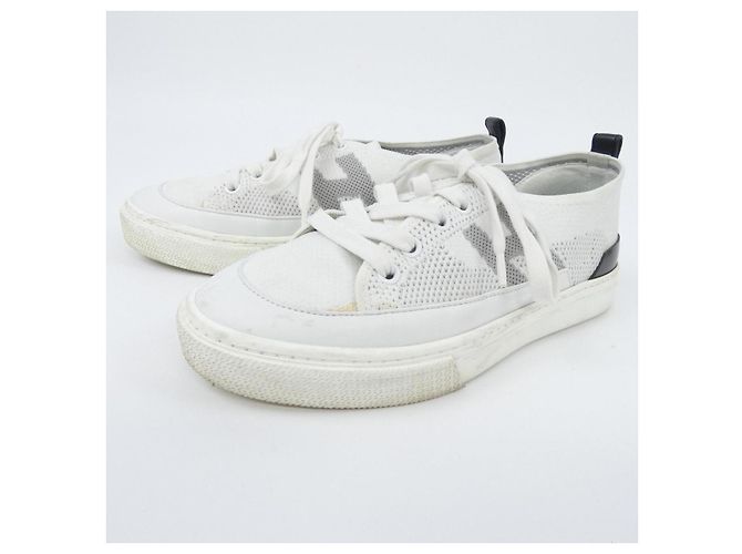 Hermès Hermes Strick-Kalbsleder-Sneaker Weiß - Ansicht 3