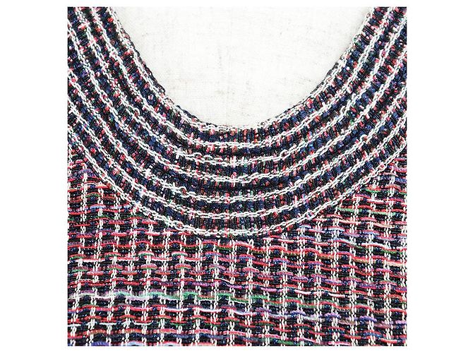 Timeless Chanel Tweed-Kleid Mehrfarben - Ansicht 11