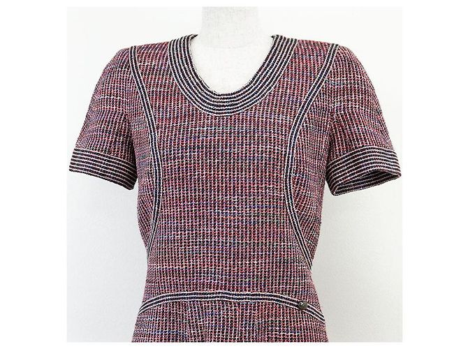 Timeless Chanel Tweed-Kleid Mehrfarben - Ansicht 2