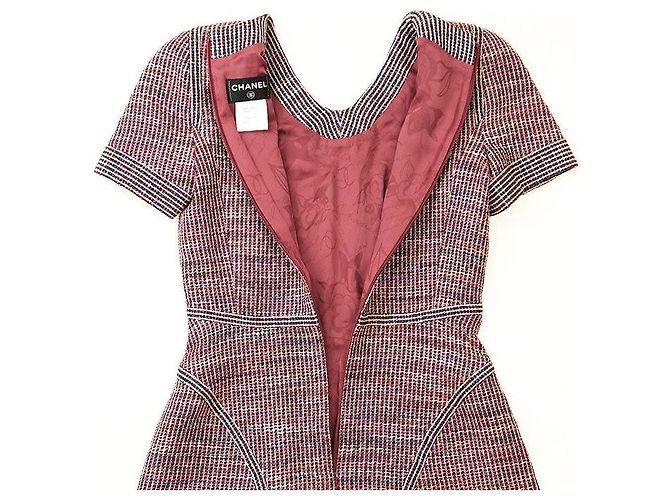 Timeless Chanel Tweed-Kleid Mehrfarben - Ansicht 5