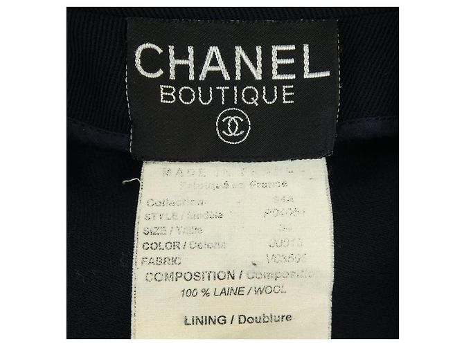 Timeless Giacca Vintage Chanel Blu Blu navy - vista 3