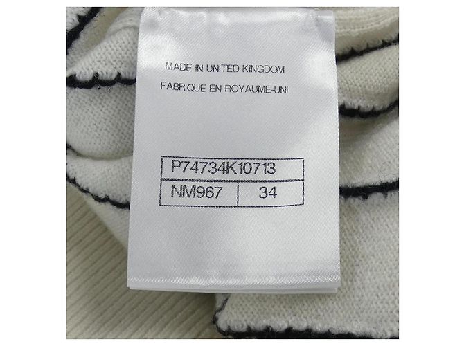 Chanel P74734K10713 23P Kaschmir Strick Weiß - Ansicht 4
