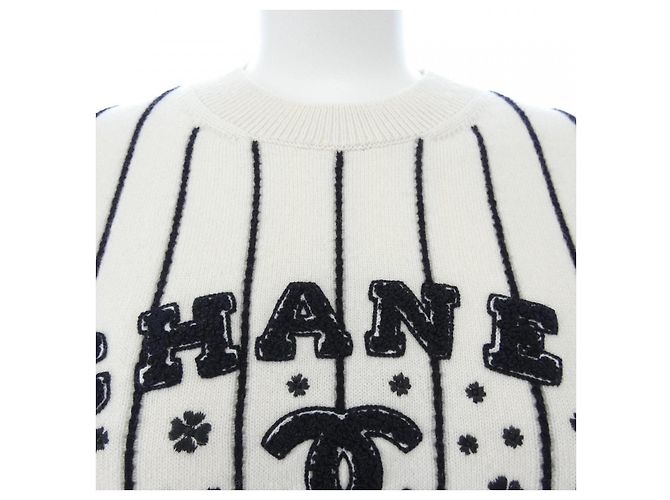Chanel P74734K10713 23P Kaschmir Strick Weiß - Ansicht 6