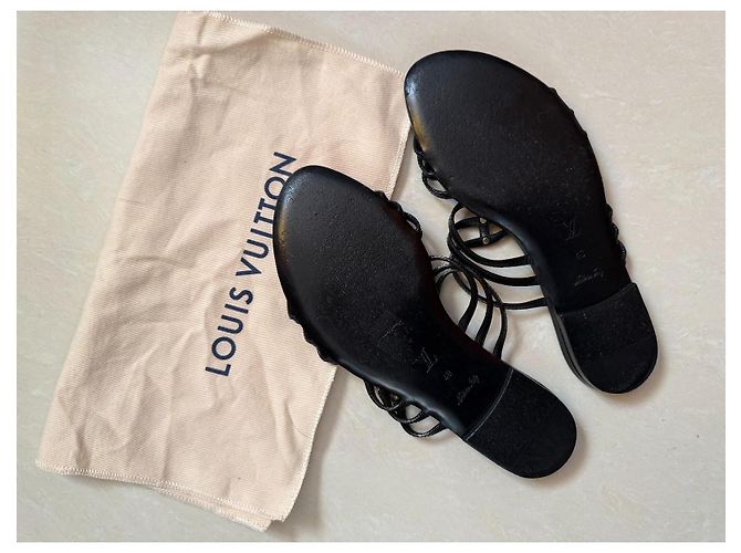 Ballerine Louis Vuitton in pelle nera Taglia 39 Nero - vista 11
