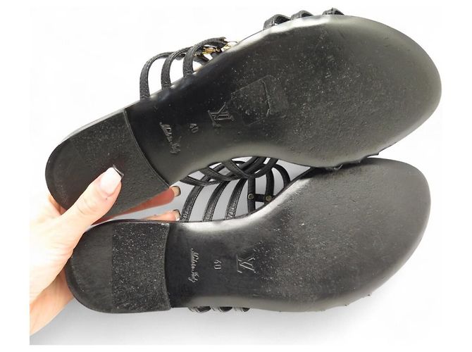 Ballerine Louis Vuitton in pelle nera Taglia 39 Nero - vista 8