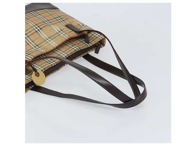 Borsa Tote in tela e pelle con motivo Nova Check di Burberry Beige - vista 6