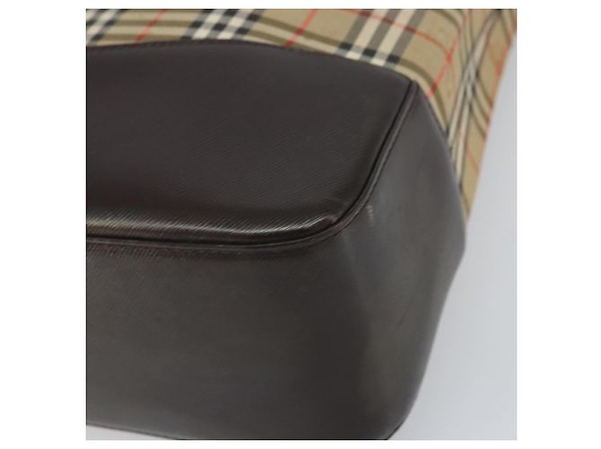 Borsa Tote in tela e pelle con motivo Nova Check di Burberry Beige - vista 7
