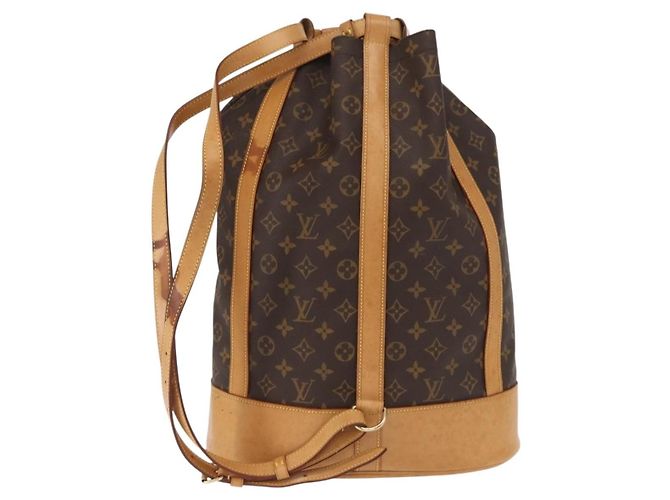 Sac à dos Randonnee Monogram en toile GM Louis Vuitton Marron - vue 2