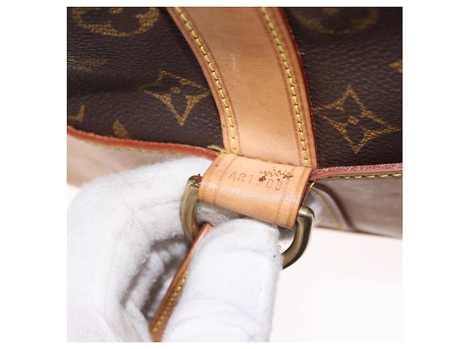 Sac à dos Randonnee Monogram en toile GM Louis Vuitton Marron - vue 7