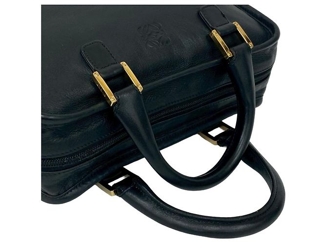 Loewe Amazona 28 Anagram Lederhandtasche Schwarz - Ansicht 4