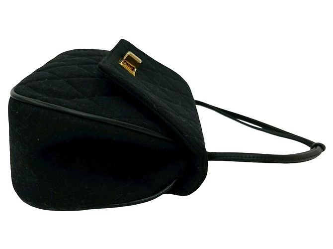 Borsa trapuntata Turnlock di CHANEL Nero - vista 6