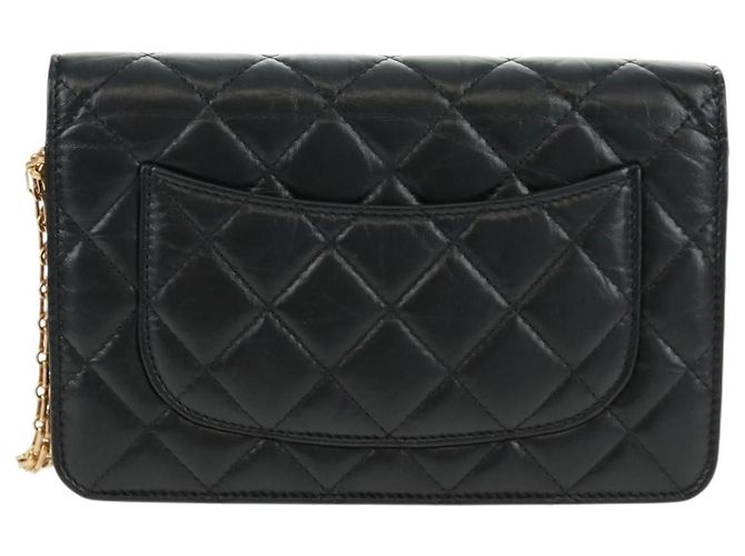 Borsa a tracolla in pelle Chanel Lucky Charms Reissue 2.55 Nero - vista 2