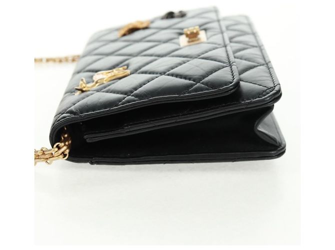 Borsa a tracolla in pelle Chanel Lucky Charms Reissue 2.55 Nero - vista 3