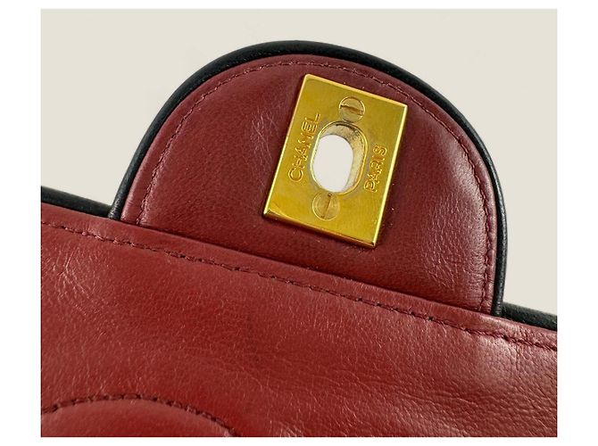 Chanel medio alto classico flap Rosso - vista 12