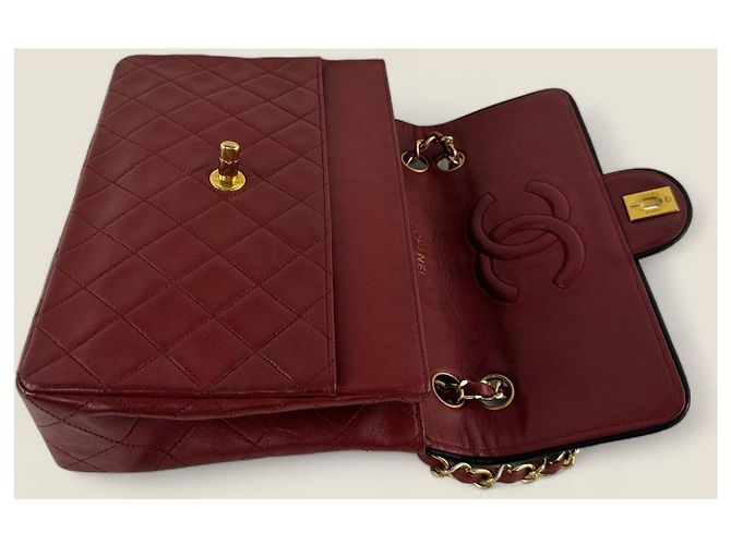 Chanel medio alto classico flap Rosso - vista 14