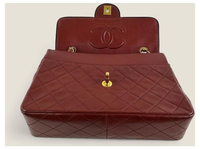 Chanel medio alto classico flap Rosso - vista 15