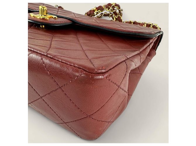 Chanel medio alto classico flap Rosso - vista 16