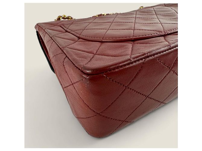 Chanel medio alto classico flap Rosso - vista 19