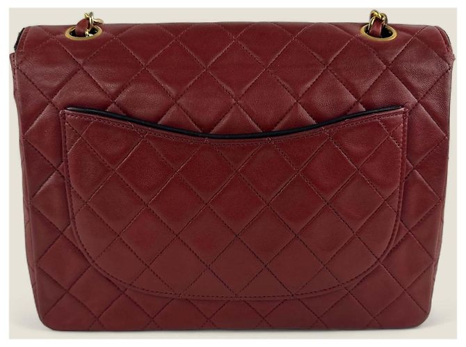 Chanel medio alto classico flap Rosso - vista 2