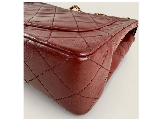 Chanel medio alto classico flap Rosso - vista 20