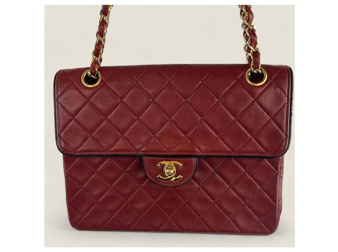 Chanel medio alto classico flap Rosso - vista 3