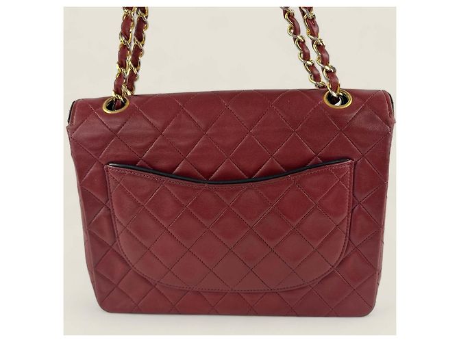 Chanel medio alto classico flap Rosso - vista 4