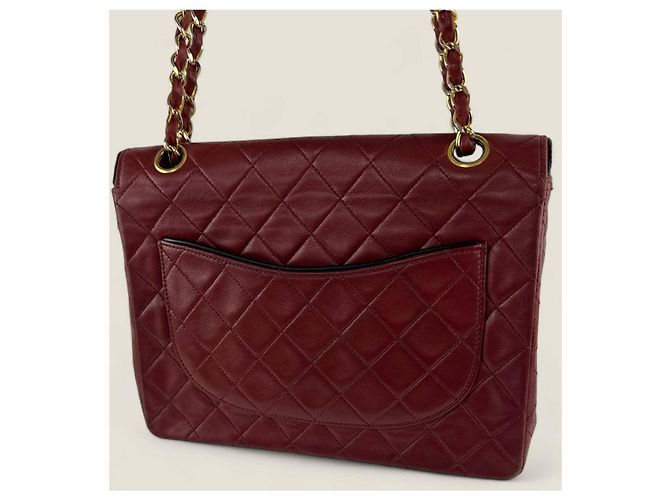 Chanel medio alto classico flap Rosso - vista 5