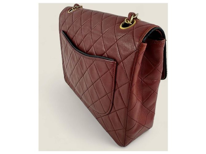 Chanel medio alto classico flap Rosso - vista 7
