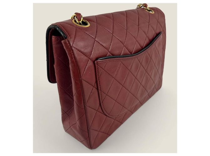 Chanel medio alto classico flap Rosso - vista 8