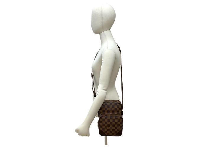 Mini borsa a spalla in pelle Damier Amazon Louis Vuitton Marrone - vista 2