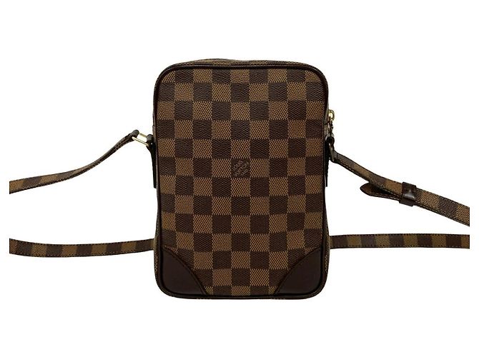 Mini borsa a spalla in pelle Damier Amazon Louis Vuitton Marrone - vista 3