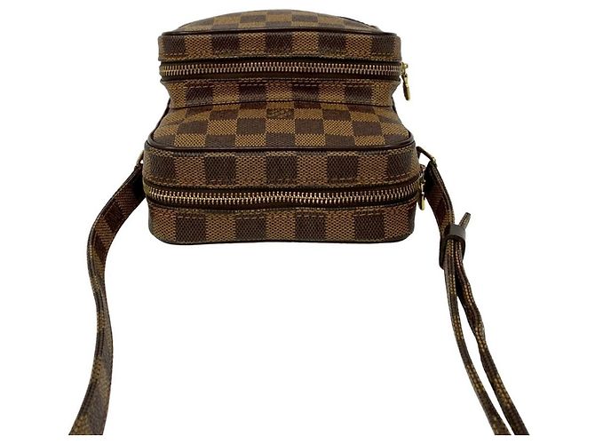 Mini borsa a spalla in pelle Damier Amazon Louis Vuitton Marrone - vista 4
