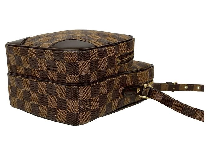 Mini borsa a spalla in pelle Damier Amazon Louis Vuitton Marrone - vista 8