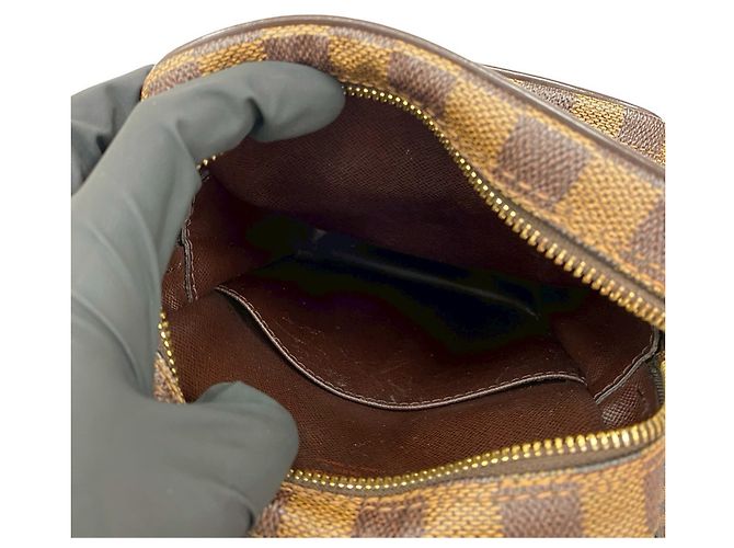 Mini borsa a spalla in pelle Damier Amazon Louis Vuitton Marrone - vista 9
