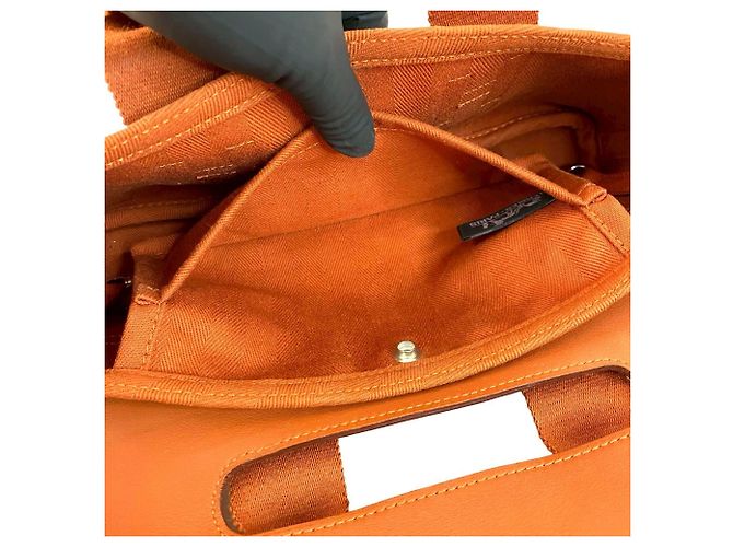 Hermès Borsa a mano Hermes Valparaiso Long PM Arancione - vista 10