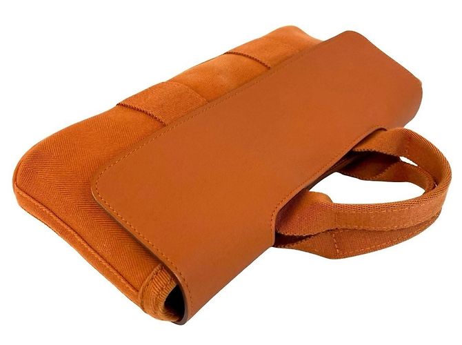 Hermès Borsa a mano Hermes Valparaiso Long PM Arancione - vista 4