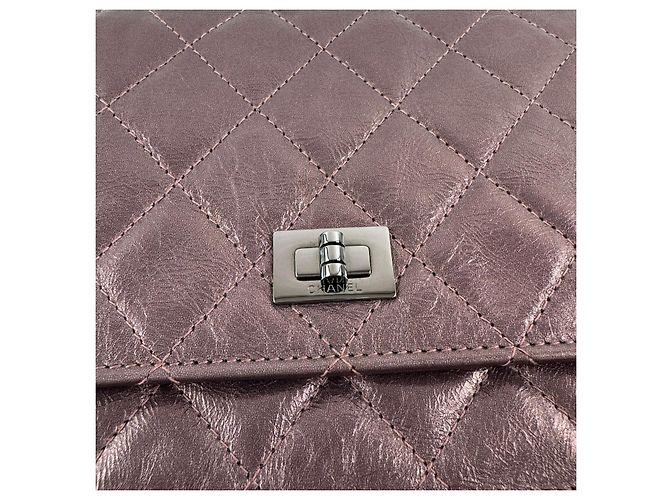 Chanel 2.55 WOC rosa metallico - vista 14