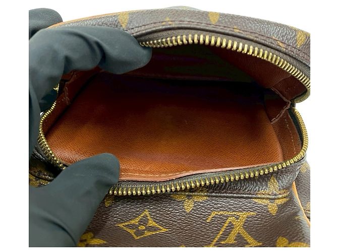 Borsa a spalla/Pochette in pelle Monogram Amazon di Louis Vuitton Marrone - vista 10